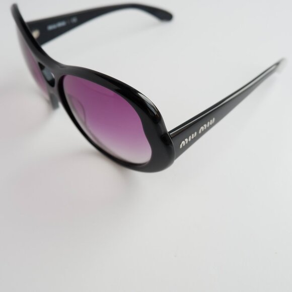 Authentic Preowned Miu Miu Black/Purple Frame Oversized Sunglasses - Picture 9 of 11